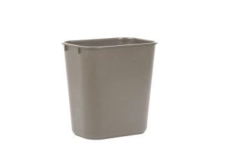 Beige 3.25 Gal. Rectangular Wastebasket